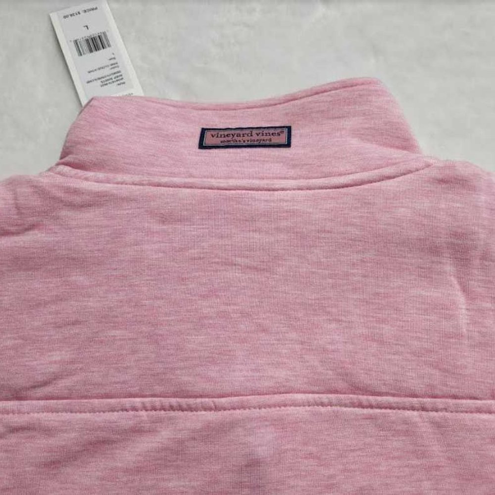 NEW PINK VINEYARD VINES DREAMCLOTH PLACED STRIPE RELAXED SHEP SHIRT SWEATER - Picture 8 of 12